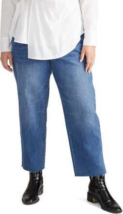 Universal Standard Etta High Waist Ankle Straight Leg Jeans in Camden Blue at Nordstrom, Size 26W