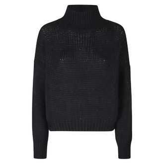 Roberto Collina Dolcevita ML - Knitwear - Mujer - Azul - S