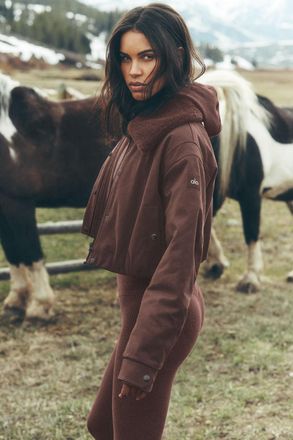 Alo | Navigator Jacket in Brownstone, Size: Medium