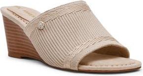 Anne Klein Capley Wedge Sandal in Almond Knit at Nordstrom Rack, Size 5.5