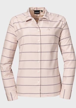 Sch&ouml;ffel Outdoorbluse SCH&Ouml;FFEL Blouse Roslyn L, Damen, Gr. 38, rosa (3125, rosa), 53% Baumwolle 47% Lyocell, Basic, Blusen Outdoorbluse