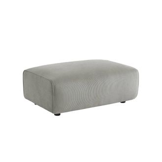 Sweeek Reposapi&eacute;s para sof&aacute; wallas terciopelo de pana fina, 3 plazas, gris