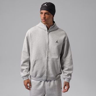 Nike Jordan Mens Jordan Sport Hoop Fleece Dri-FIT Full-Zip Hoodie in Grey | IM7532-050