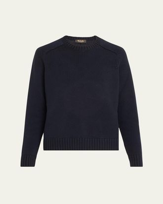 Loro Piana Neo Parksville Cashmere Crewneck Sweater