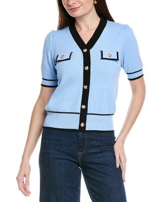 Nanette Lepore Short Sleeve Cardigan Top