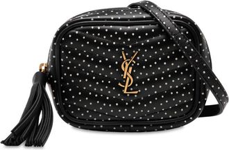 Saint Laurent Pre-owned Saint Laurent Baby Quilted Chevron Calfskin Monogram Polka Dot Lou Camera Bag BRS6350088.1120