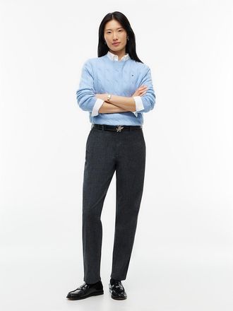 Tommy Hilfiger Womens Relaxed Straight Stretch Chino - Washed Blue - 00