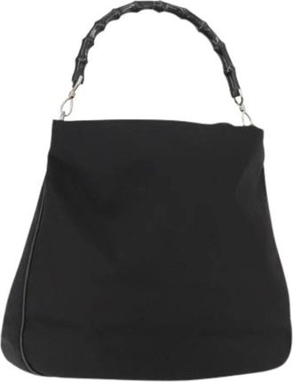 Gucci Pre-owned Shoulder Bags, female, Black, Size: ONE SIZE Pre-owned Nylon Shoulder Bag