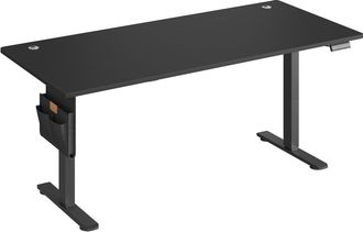 Songmics Escritorio el&eacute;ctrico regulable en altura 180 x 80 cm de color negro