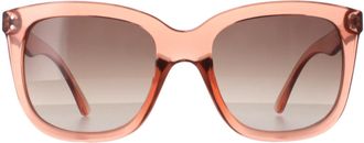 Calvin Klein CK22550S 674 stofroze bruin gradi&euml;nt zonnebril