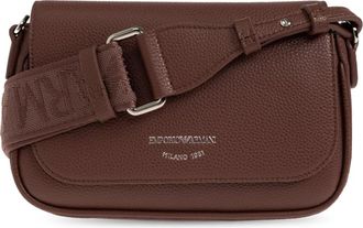 Emporio Armani Tas met Logoprint - Dames - Schoudertassen - Bruin - ONE Size - Leer - Tassen