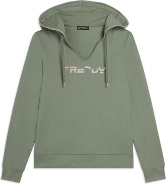 Freddy Felpa Scollo a V con Cappuccio e Logo FREDDY olografico