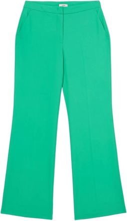 Oltre Dames, Broeken, Groen, Maat: 2XL Poliester
