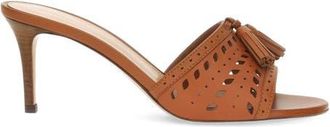 Gianvito Rossi Fes Mules in Brown Calf Leather at Nordstrom, Size 39.5