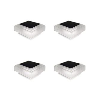OEM 4 Luces Solares Para Vallas, Patios O Postes Exteriores, Impermeables, Alimentadas Por Energ&iacute;a Solar