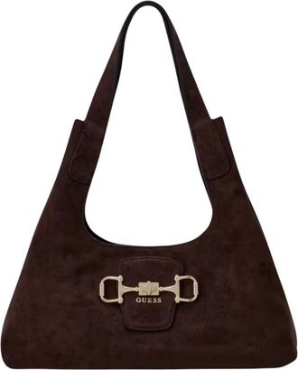Guess Sunset Small Hobo - Dames - Schoudertassen - Bruin - ONE Size - Polyester - Tassen