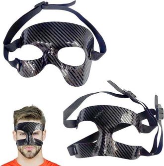 OEM Dos Protectores Nasales Ajustables De Fibra De Carbono Con Hebillas De Doble Ajuste. Aptos Para La Parte Superior E Inferior Del Rostro