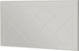 Dmora Espejito Dpessin, Espejo, Objeto De Decoraci&oacute;n De Pared, Decoraci&oacute;n De Espejo, 60x2h120 Cm, Blanco - Dmora