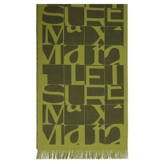 Max Mara Scarves, female, Green, Size: ONE SIZE Melfi Scarf
