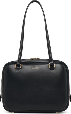 Jil Sander Medium Vision Black Leather Bag