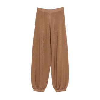 Fabiana Filippi Wide Trousers, female, Brown, S, Wide Trousers