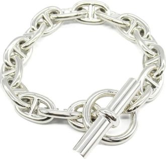 Hermès 2010s Shane Dunkle MM bracelet - unisex - Silver - One Size - Grey