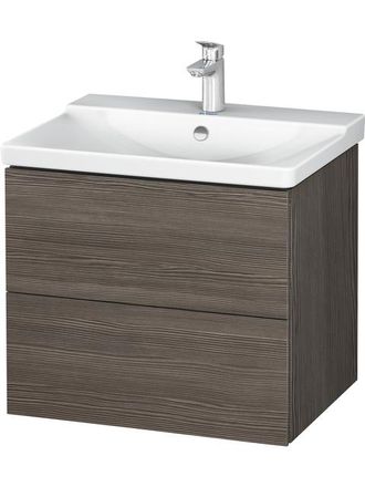 Duravit Duravit L-cube Mueble De Pared 620mm De Ancho, Profundidad 481, 2 Cajones, Se Ajusta A La Altura De P3 Comfort. Art&iacute;culo 233265, Color: Pino Terra Dec