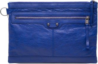 Balenciaga Pre-owned Balenciaga Lambskin Motocross Classic Clip M Clutch Ladies 32TNIEIUIP5DU90C