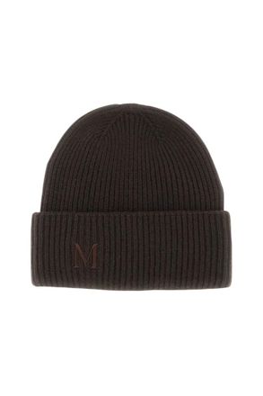 Max Mara Dark Brown Knitted Beanies Cap