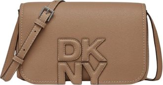 DKNY Senza Camera Bag - Dames - Schoudertassen - Beige - ONE Size - Polyester - Tassen