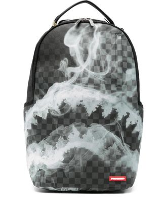 Sprayground check-pattern backpack - Grey