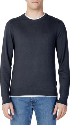 A|X Armani Exchange Mens Crew Neck Sweater 3h1m22 1j5mz - Dark Grey Cotton - Size X-Small