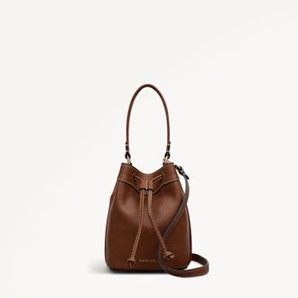 Radley London Cognac Mini Drawstring Cross Body Bag Albany Avenue SS26 Radley London