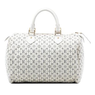 Louis Vuitton Pre-owned Womens Monogram Mini Lin Croisette Speedy 30 - White Textile - One Size