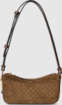 Gucci Half Horsebit Mini Bag, Brown, Leather