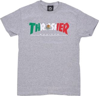 Thrasher Mexico Revista Tee Grijs Heren T-shirt - Heren - T-shirts - Grijs - XL - Katoen - Tops