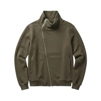 Rick Owens Sweatshirt met rits - Heren - Sweatshirts & Hoodies - Groen - Maat: XL Katoen