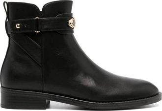 Michael Kors Darcy Flat Bootie - Dames - Enkellaarsjes - Zwart - 38 EU - Leer - Schoenen