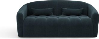 Sia Home Sof&aacute; cama express terciopelo azul pavo 140 cm