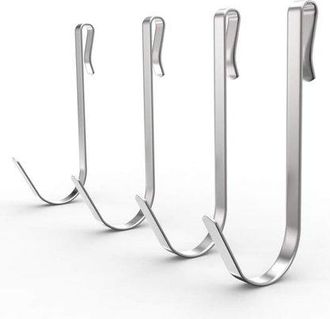 No Brand Ganchos En Forma De S Resistentes De Acero Inoxidable Sus 304: Para Cestas De Cocina Y Almacenamiento En El Ba&ntilde;o, Para Maquinillas De Afeitar Y Toalla