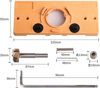 OEM Plantilla Para Taladrar Bisagras - Plantilla Para Taladrar Bisagras De 35 Mm Localizador De Perforaci&oacute;n Localizador De Orificios Para Instalaci&oacute;n De P