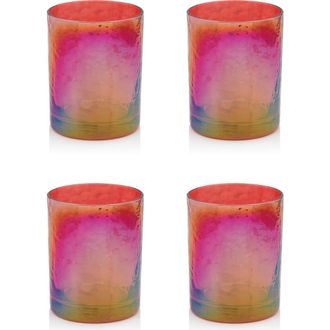 Zodax Set of 4 Aperitivo Rock Glasses in Red at Nordstrom Rack