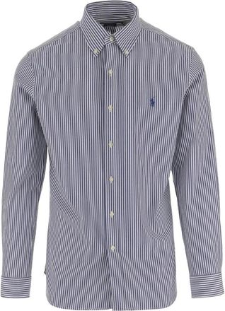 Ralph Lauren Camicia Popeline a Righe - - Shirts - Uomo - Blu - S