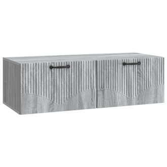vidaXL Mueble Para Tv De Pared Gris Sonoma 98 X 41 X 30 Cm Vidaxl
