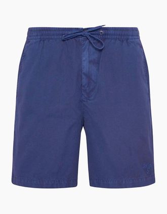 Barbour Mens Barbour Washed Oxford Relaxed Short - Navy - Size: 37/36/32