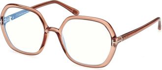 Tom Ford Brillen - Dames - Brillen - Roze - 55 MM - Accessoires