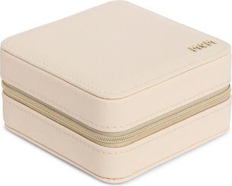 Nordstrom Mom Square Travel Jewelry Box in Cream- Gold Mom at Nordstrom Rack