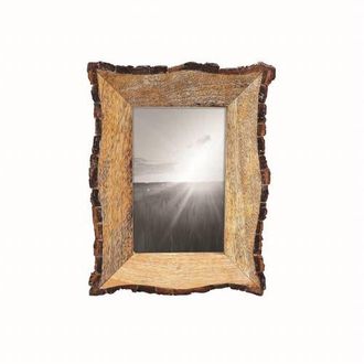 Foreside Home And Garden Rustic Live Edge 4 x 6 inch Decorative Wood Picture Frame in Brown at Nordstrom, Size Medium