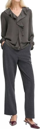 b.young Igomi Long Sleeve Blouse In Asphalt