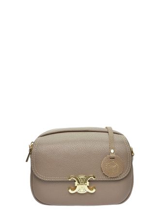Luisa Vannini Beige Rundleer Tas
